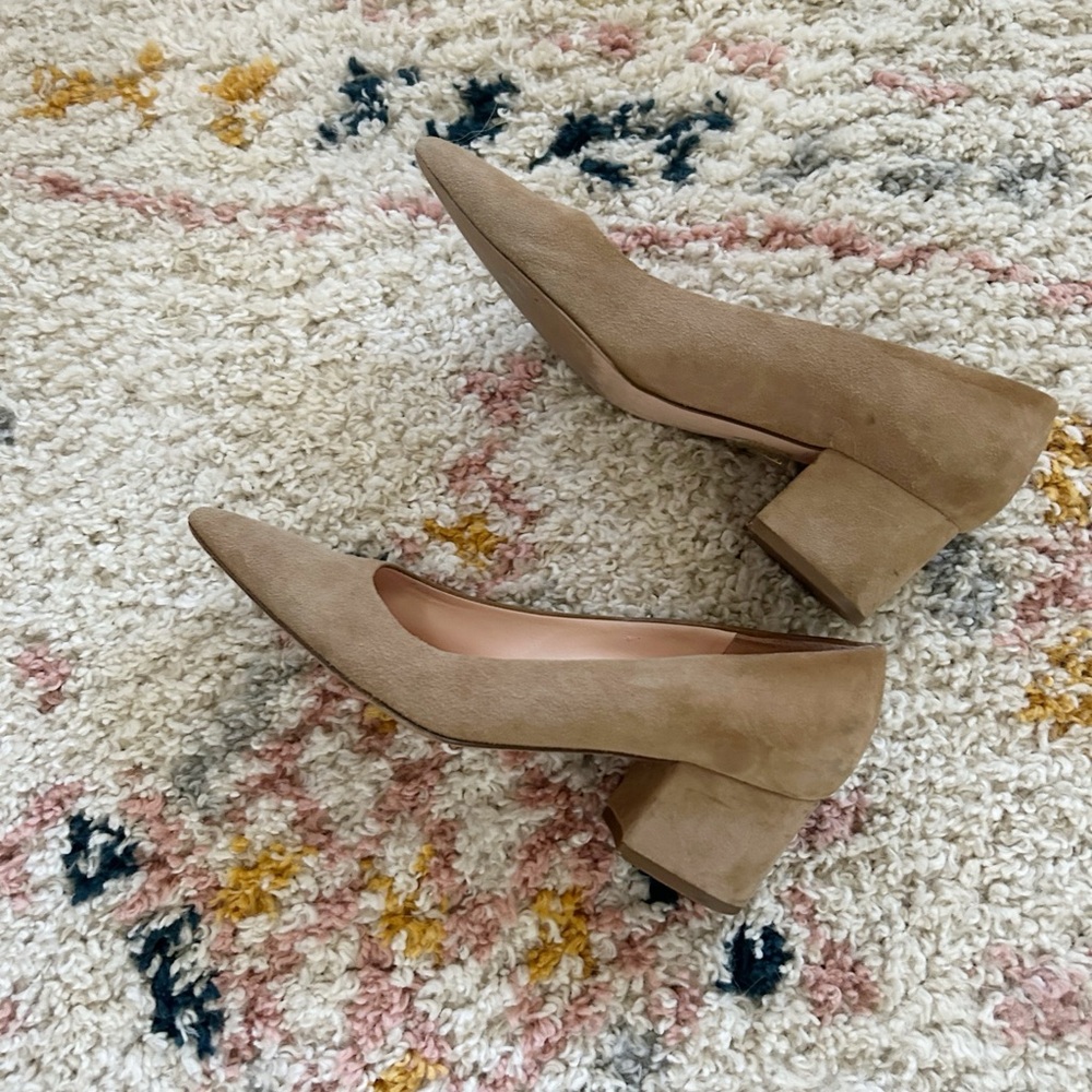J.crew‎ tan suede heels 9